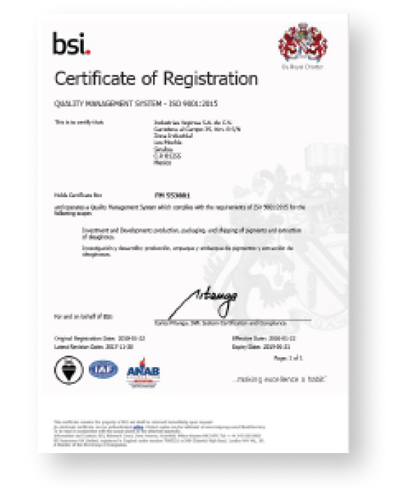 ISO2009 인증 받은 루테인 지아잔틴